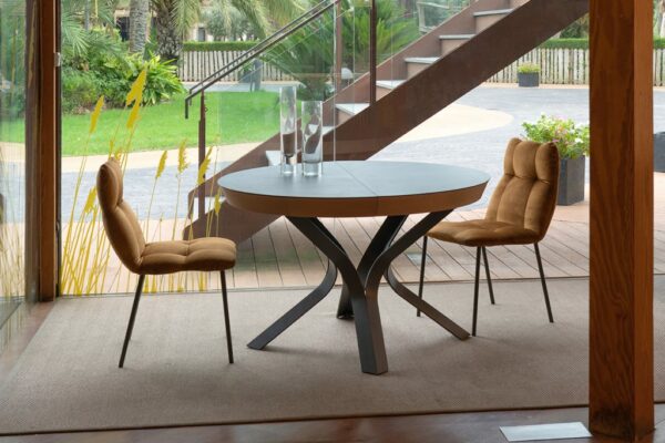 table-ronde-design-avec-allonges-ceramique-metal